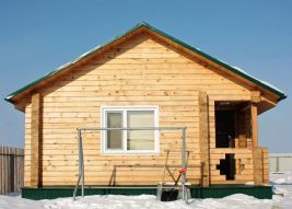 Баня из проф.бруса, 30м2, п. Солнечный