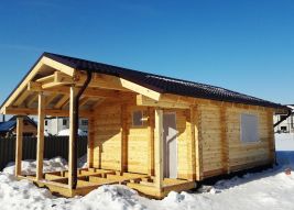 Баня с террасой, 40м2, с. Фирсово